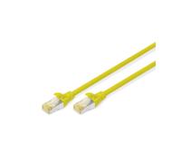 Digitus Câble de Brassage CAT 6A S/FTP, 2m, Jaune, Conducteur Cuivre, LSZH, 500MHz, RJ-45 Mâle/Mâle, AWG 26/7, IEC 60332-1/3, IEC 61034