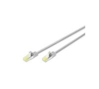 Digitus Câble de Brassage CAT 6A S/FTP 7m Gris, Conducteur Cuivre, Testé Component Level, 500MHz, AWG 26/7, LSZH, Connecteurs RJ-45 Mâle, PoE+