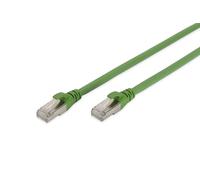 DIGITUS Câble LAN Cat 6A - 1m - Câble réseau PUR - S/FTP blindé - Résistant à l'huile & aux UV - Compatible Cat 6 - Vert