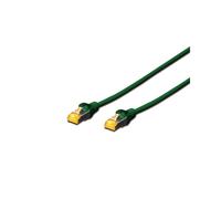 Digitus Câble de Brassage CAT 6A S/FTP Vert 5m RJ45 Mâle LSZH Cuivre 26/7 500 MHz - DK-1644-A-050/G - IEC 60332-1/3, IEC 61034