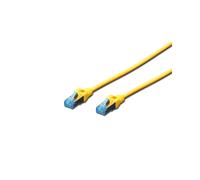 Digitus Câble de Brassage CAT5e SF/UTP 5m Jaune - Conducteur Cuivre, 100MHz, Compatible PoE - DK-1531-050/Y - AWG26/7