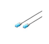 Digitus Câble de Brassage CAT5e U/UTP 1m Blanc, Connecteurs RJ-45 Mâle, AWG 26/7, PVC, Conforme ISO/IEC 11801 & TIA/EIA 568-B