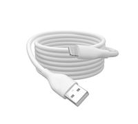 DIGITUS Câble de charge - USB A vers Lightning - 0.5 m - 480 Mbit/s câble USB 12 W 2.4 A - gaine flexible en silicone avec protection contre les pliures - certifié MFI pour les appareils Apple - Blanc