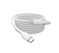 DIGITUS Câble de charge - USB C vers Lightning - 2 m - 480 Mbit/s câble USB 60 W 3 A - Gaine flexible en silicone avec protection contre les pliures - Certifié MFI pour les appareils Apple - Blanc