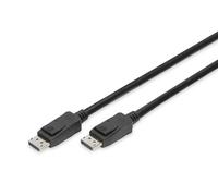 Digitus Câble DisplayPort DP M/M 1,0 m avec verrou 8K UHD Version 1.3/1.4 Noir