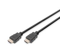 Câble de raccordement Digitus HDMI Fiche mâle HDMI-A, Fiche mâle HDMI-A 3.00 m noir DB-330123-030-S 4K UHD, canal de retour audio