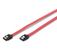 DIGITUS Câble de connexion SATA III - Type L femelle/femelle - 0.5m - 6 Gbit/s - avec verrouillage - SATA 3 - convient aux HDD, SSD ou lecteurs optiques - Rouge