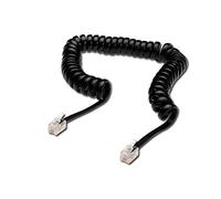 UAE connection cable, RJ10 M/M, 4.0m, CU, 4x7x0,12mm, flat, helic, bl