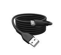 DIGITUS Câble de connexion USB 2.0-0,5m - USB-A vers type-C - Haute vitesse 480 Mbit/s - 60W Power Delivery - Câble flexible en silicone - Noir - pour iPad, iPhone, smartphones Android, tablettes
