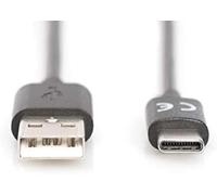 DIGITUS Câble de connexion USB 2.0 - 10 pièces - 1.8 m - USB A (mâle) à USB C (mâle) - 480 Mbit/s - Câble de connexion - noir