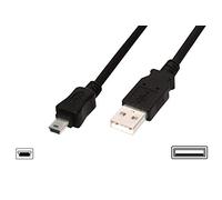 USB 2.0 connection cable, type A - mini B (5pin) M/M, 3.0m, USB 2.0 conform, bl