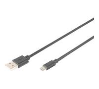 Digitus Câble USB Type A vers micro B M/M 3,0 m conforme USB 2.0 Bleu