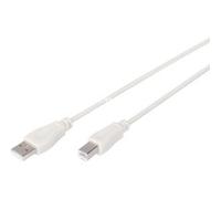 Digitus Câble USB 2.0 USB A vers USB B 1,8 m 480 Mbps Beige