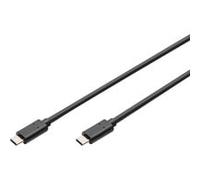 Digitus Câble USB‑C USB 2.0 mâle–mâle 1,80 m 480 Mbit/s noir réversible blindage double