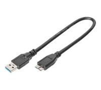 Digitus Câble USB-A vers Micro-B 0,25 m