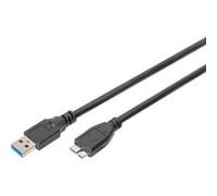Digitus Câble USB 3.0 Type A vers micro B M/M 1,0 m Bleu