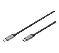Digitus Câble USB-C vers USB-C – USB 3.0 Gen1 – PD 60W – 1 m – 4K – Noir