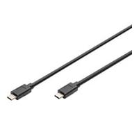 Digitus Câble USB USB-C mâle vers USB-C mâle 1 m USB 3.2 Gen1 blindage double AK-300139-010-S