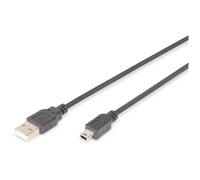 Digitus Câble USB 2.0, connecteur USB-A > connecteur mini USB