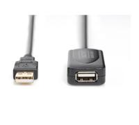 Digitus Câble répéteur USB 2.0 DA-70130-4 – USB A mâle vers A femelle, actif 5 m