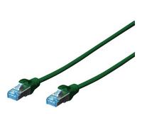 Digitus Cordon patch CAT 5e SF-UTP cuivre gaine PVC AWG 26/7 0,5 m vert