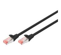 Digitus Câble RJ45 DK-1644-020/BL – Cat6 S/FTP 2 m noir, sans halogène, avec cliquet