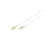 Digitus Câble de raccordement CAT 6A U/FTP Gris 10m, Conducteur Cuivre AWG28/7, Diamètre 3.65mm, LSZH, 500MHz, Connecteurs RJ-45 Mâle Blindés