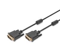 Digitus Câble DVI DVI(24+1) DVI‑D Dual Link, 2x ferrite M/M, 10.0m, bl