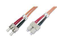 DIGITUS Câble de raccordement en fibre optique 2 x ST SC Duplex OM2 3.0 m