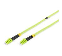 Digitus Câble à fibre optique DK-2533-02-5 OM5 2 m LC-LC Duplex 50/125 Multimode Vert citron