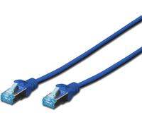 DIGITUS câble de raccordement Premium Cat. 5e SF/UTP 10.0 m bleu
