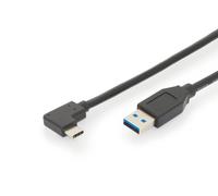 Digitus Câble de raccordement USB Type-C Gén. 2, Type-C 90° vers A