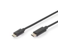 Digitus Câble de raccordement USB Type-C, Type-C vers micro B, Ver. USB 2.0