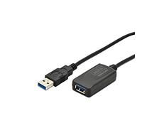 Digitus Câble répétiteur USB 3.0 A mâle - A femelle AWG28 24 5 m Chipset SN65LVPE502 UL CE Noir