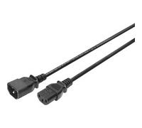 Digitus Rallonge de câble d'alimentation C14–C13 M/F 5.0m H05VV-F3G 1.0qmm sw