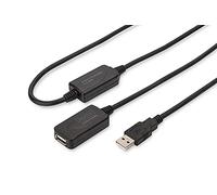Digitus Câble répéteur USB 2.0 USB A mâle vers A femelle 20 m Plug & Play