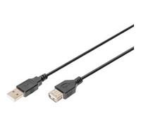 Digitus Câble d'extension USB AK-300200-030-S USB-A mâle / USB-A femelle 3 m USB 2.0 480 Mbps Noir