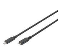 Digitus "Câble de rallonge USB 2.0, connecteur USB-C > prise USB-C, Câble d''extension"