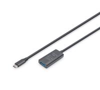 Digitus Câble d'extension actif USB 3.2 Gen1 5G, USB-C - USB-A, 5m