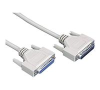 DIGITUS Câble d'extension de transfert de données D-Sub25 mâle vers femelle Beige 2 m