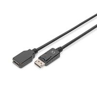 DisplayPort extension cable, DP M/F, 2.0m, w/interlock, DP 1.2 conform, bl