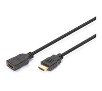 HDMI High Speed extension cable, type A M/F, 3.0m, w/Ethernet, UHD 4K@30Hz, gold, bl