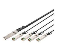 Digitus Câble DAC en cuivre QSFP+ vers 4x SFP+ 40G 1 m