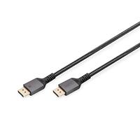 Digitus Câble DisplayPort 1.4 DP vers DP 8K/60Hz 2 m – boîtier aluminium, connecteurs plaqués or