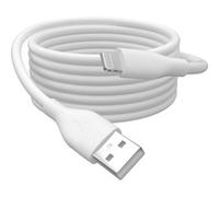 Digitus Câble de charge USB A–Lightning 1 m – Gaine silicone 12 W 2,4 A 480 Mbit/s MFi Blanc