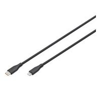 Digitus Câble de charge USB-C vers Lightning 1 m 60 W 3 A certifié MFi Noir
