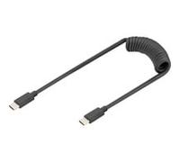 Digitus Câble USB Type-C vers Type-C à ressort TPU USB 2.0 PD 60W 1 m