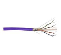 DIGITUS - Câble en vrac - 305 m - paire torsadée écrantée (F/UTP) - CAT 6 - sans halogène, solide - violet