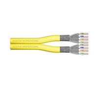 DIGITUS - Câble en vrac - 500 m - 7.5 mm - S/FTP - duplex - CAT 7a - sans halogène, solide - jaune, RAL 1028