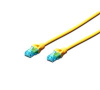 DIGITUS Câble Ethernet Patchkabel Cat 5e UUTP 2 m Gelb | 1 Gbit/s - Gaine en PVC - AWG 26/7 - Câble réseau RJ45 - Compatible avec les normes Cat 6A et Cat 5e